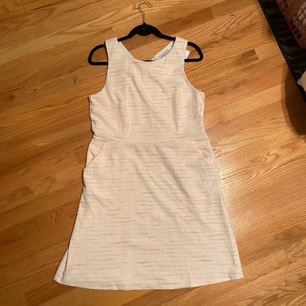 Loft criss cross back dress
